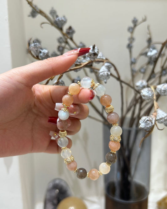 Natural Colored Crystal Bracelet