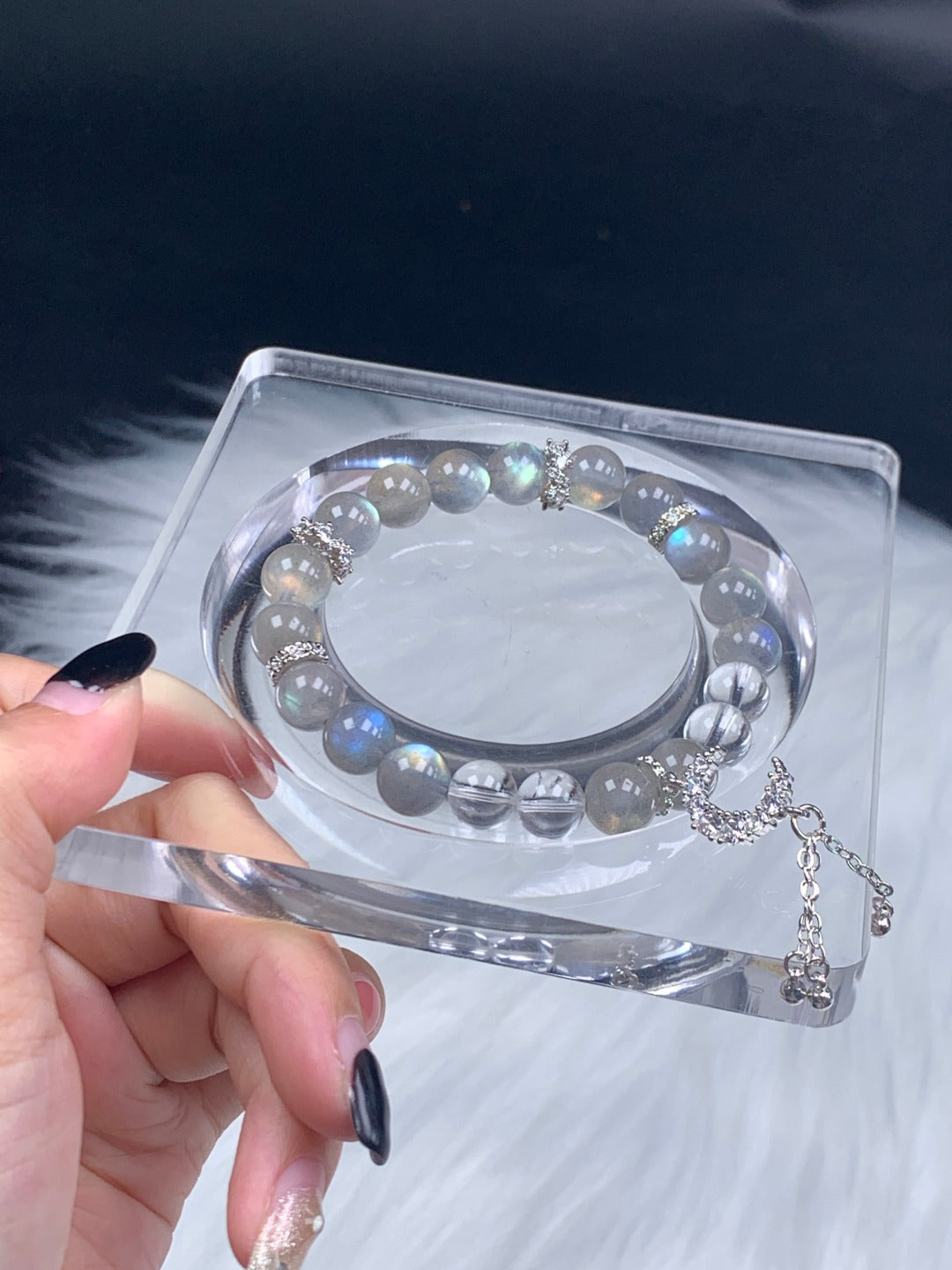 Lunar Glow Spirit Crystal Bracelet