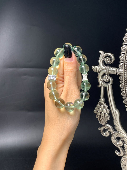 Fluorescent Green Charm Bracelet