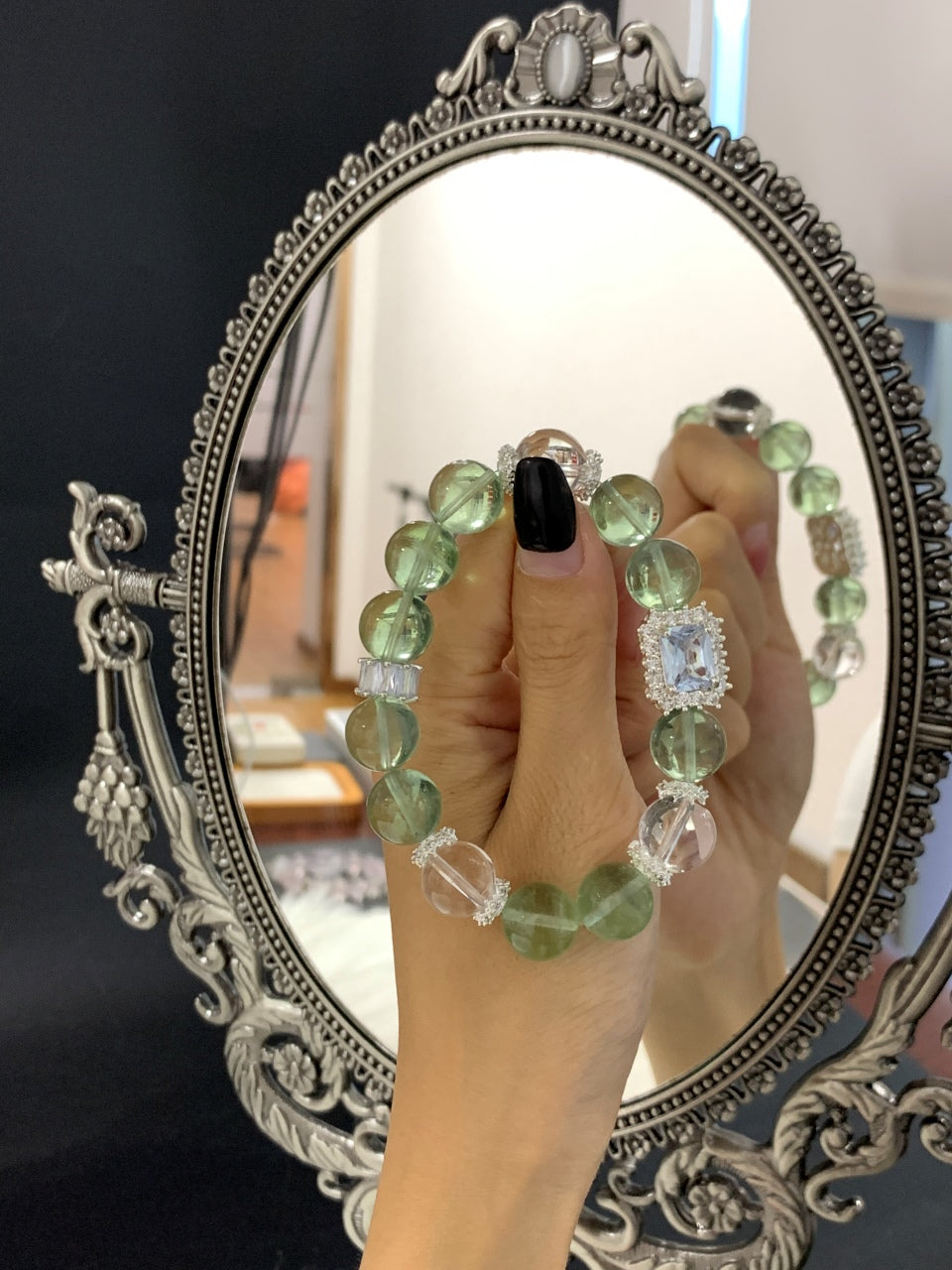 Crystal Emerald Charm Bracelet
