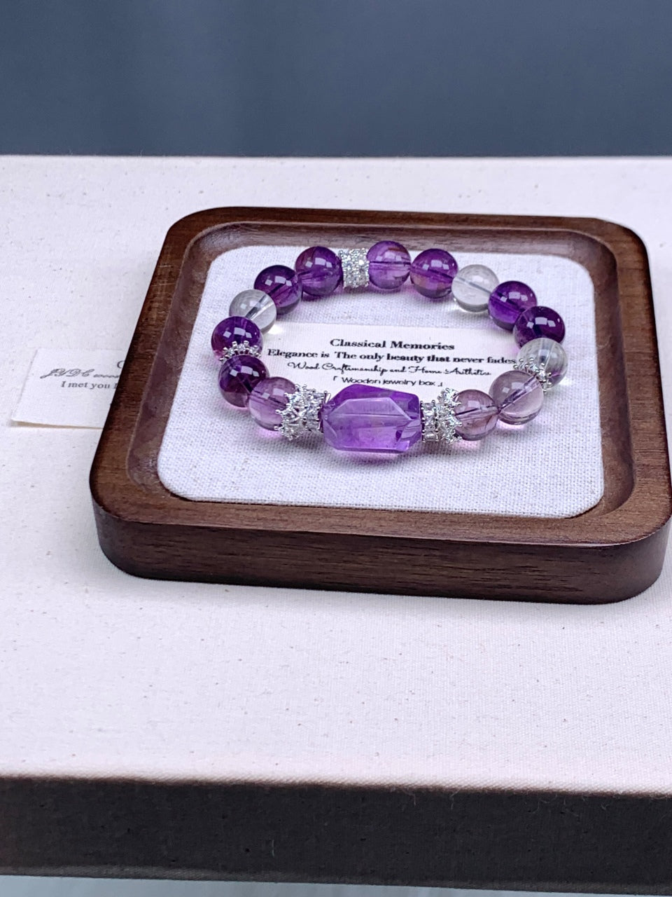 Purple-White Spiritual Radiance Bracelet