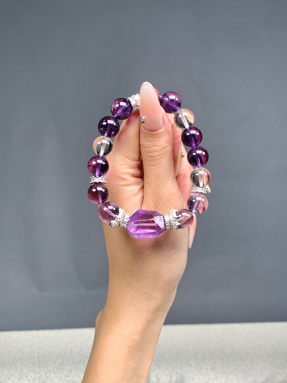Purple-White Spiritual Radiance Bracelet