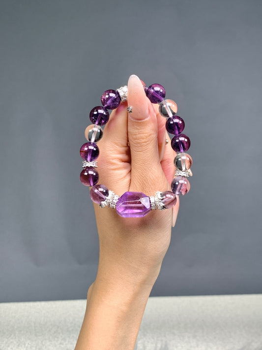 Purple-White Spiritual Radiance Bracelet