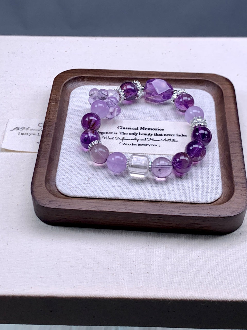 Purple Charm Crystal Sugar Bracelet