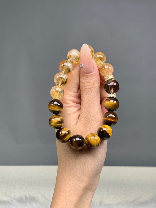 Golden Radiant Honey Charm Bracelet