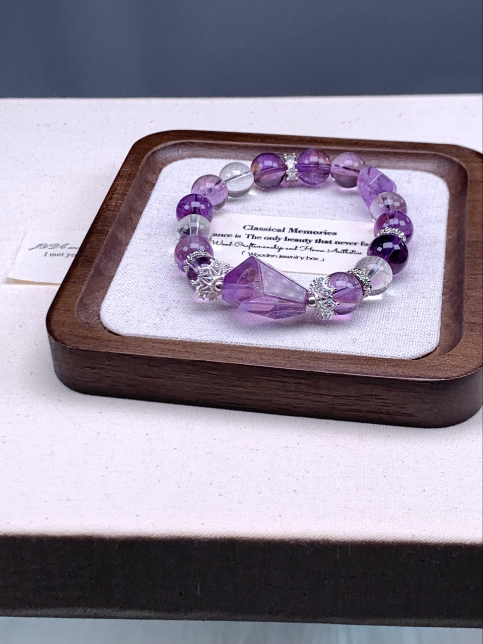 Purple-White Spiritual Radiance Bracelet
