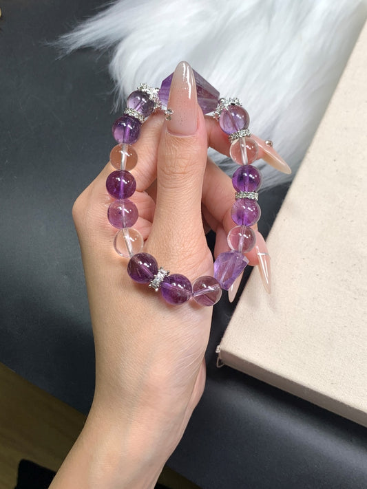 Purple-White Spiritual Radiance Bracelet