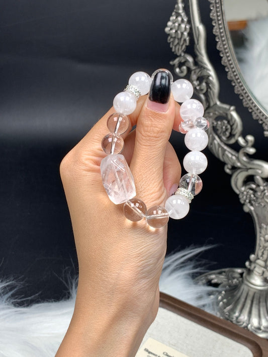 Spiritual Essence Stacked Crystal Bracelet