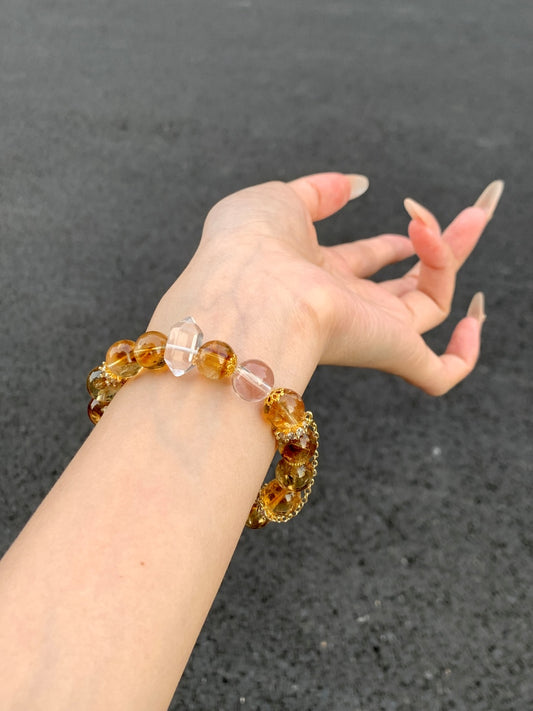 Yellow Tower White Rhyme Bracelet