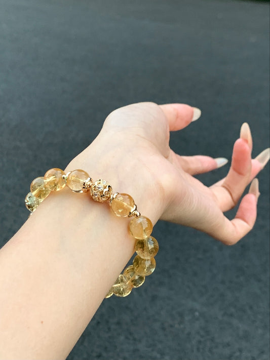 Warm Yellow Glow Bloom Bracelet