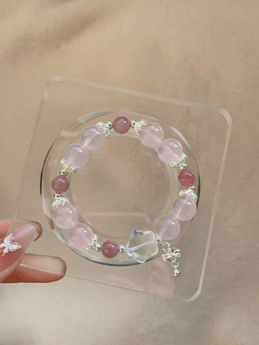 Pink Crystal Bracelet