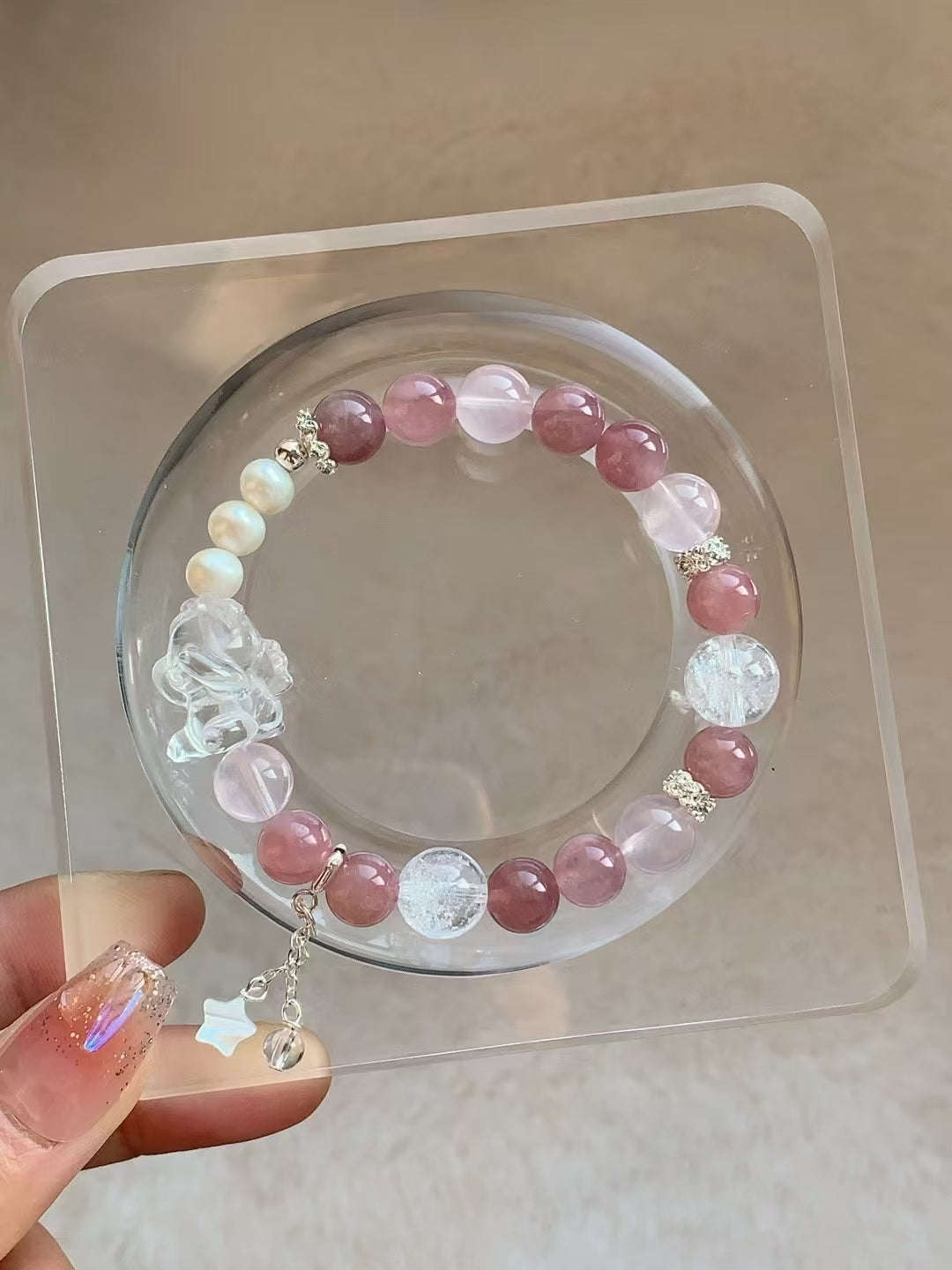 Pink Crystal Bracelet