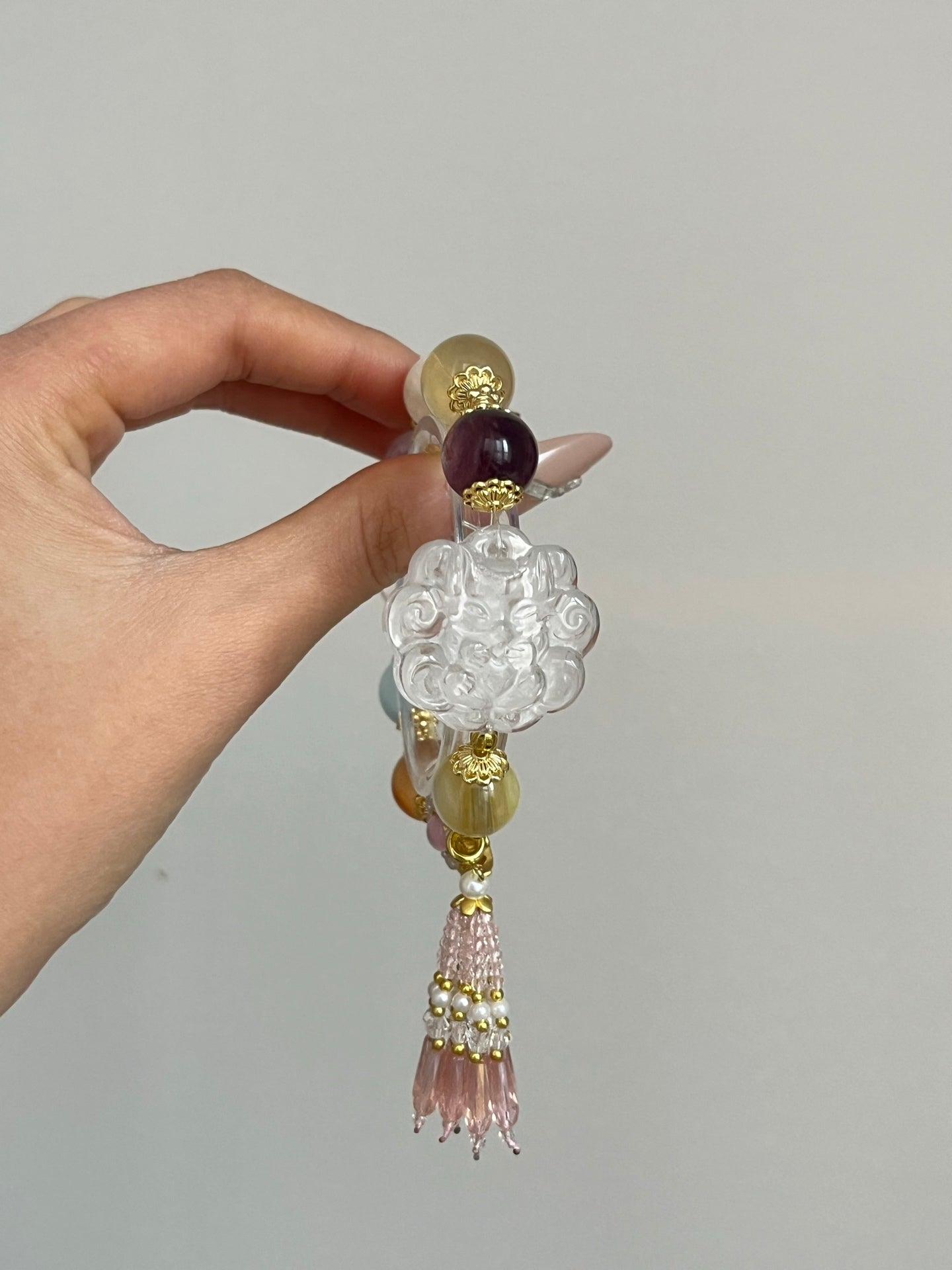 Colorful Gemstone and Crystal Bracelet