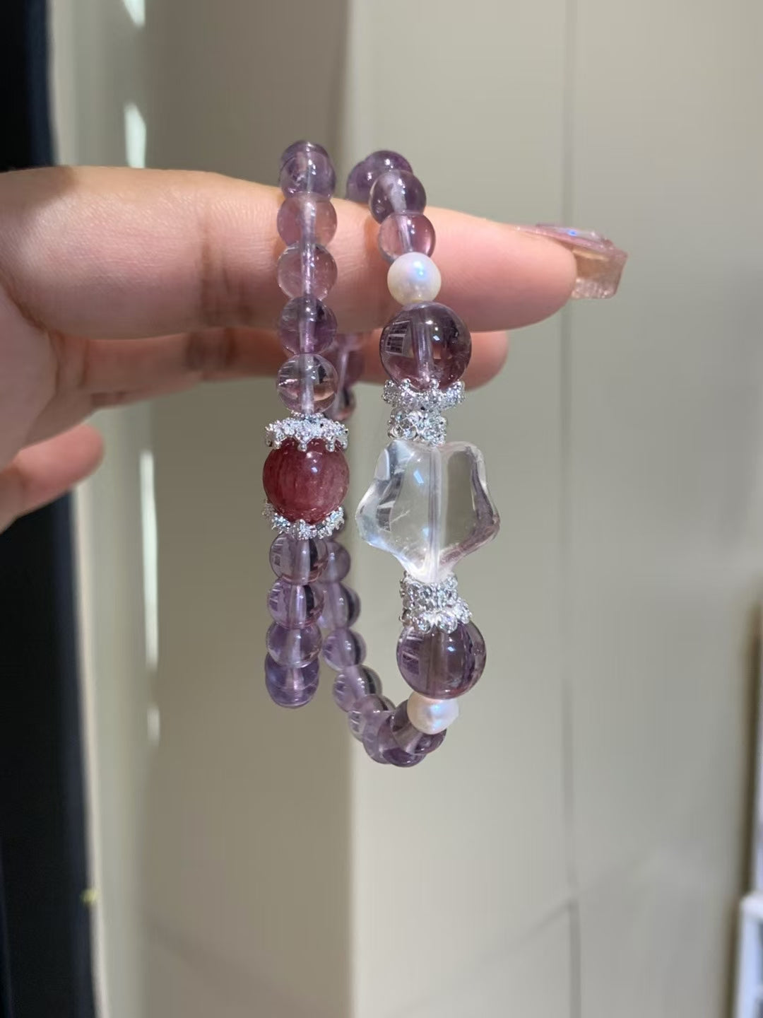 Super Seven & Clear Quartz Star Bracelet
