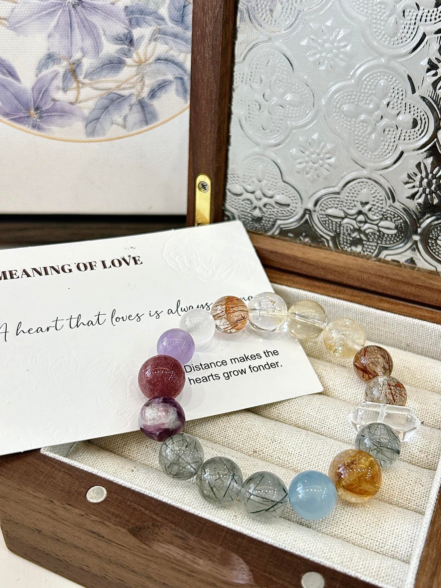 Rainbow crystal bracelet