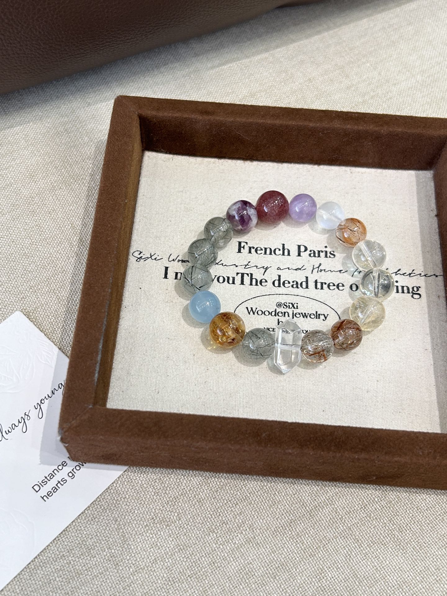Rainbow crystal bracelet