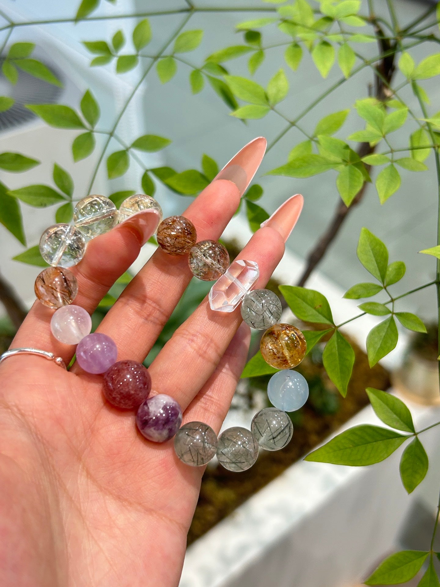Rainbow crystal bracelet