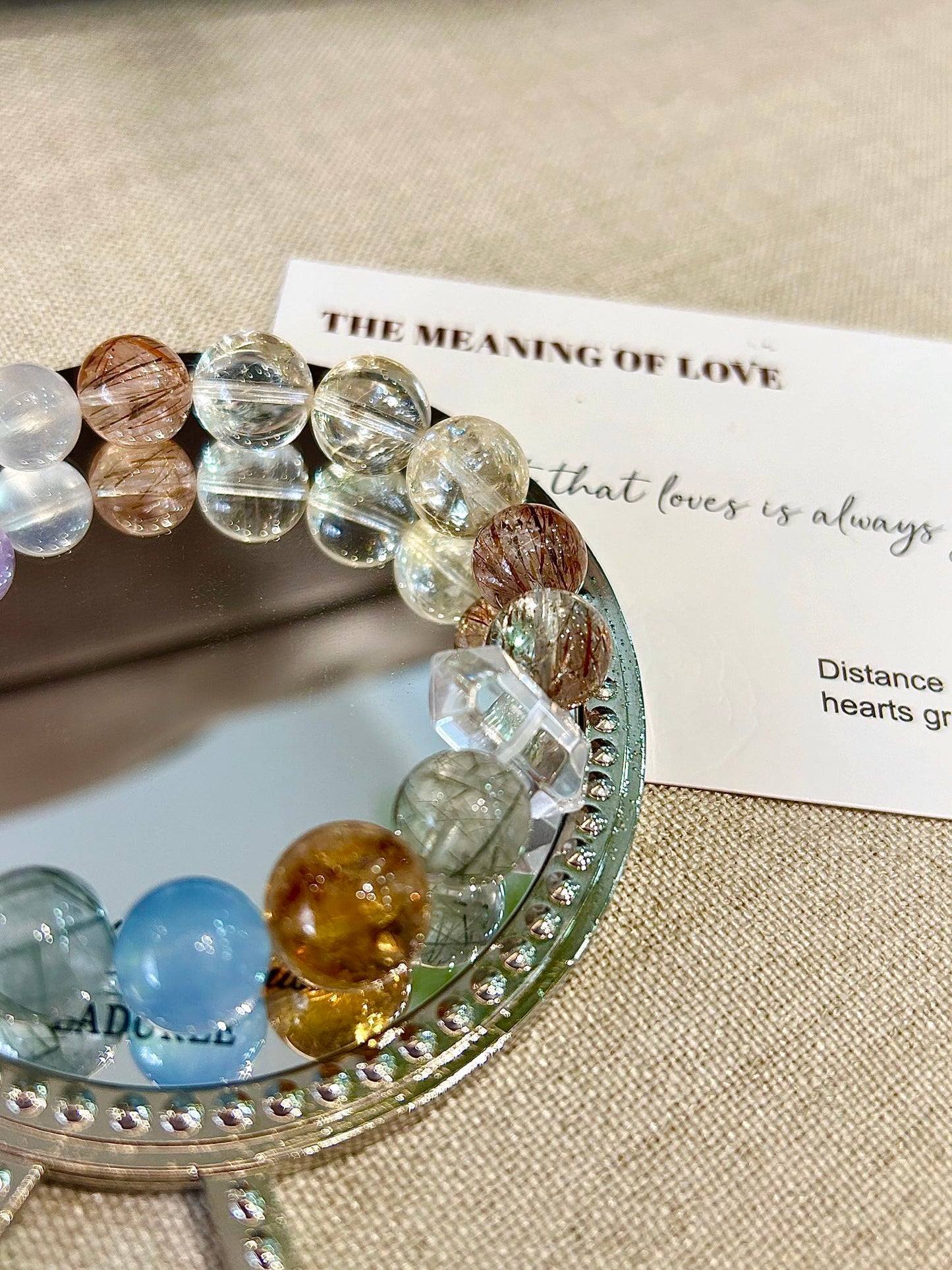 Rainbow crystal bracelet