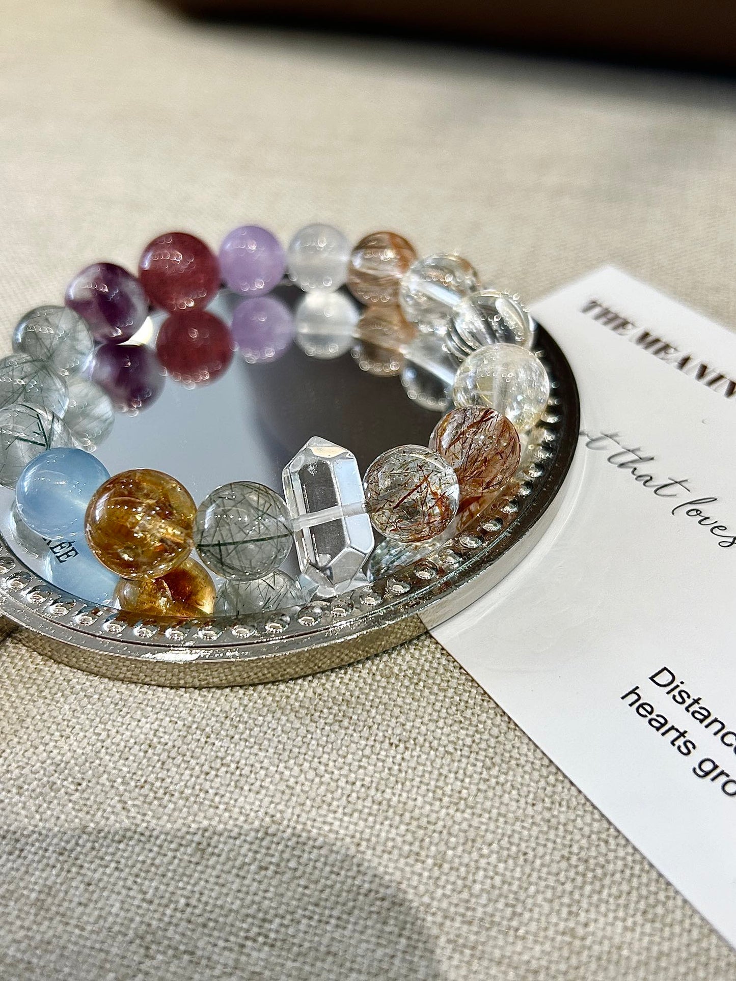 Rainbow crystal bracelet