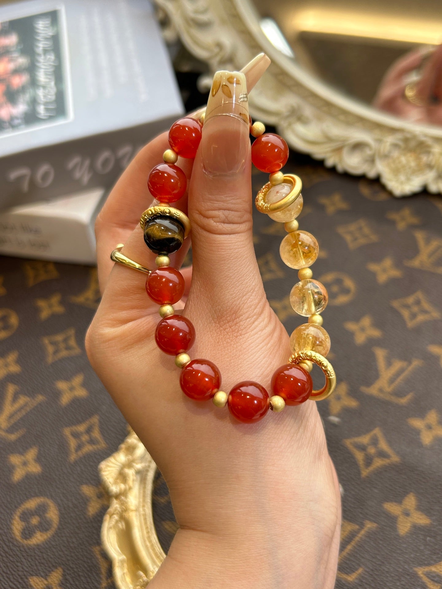 Carnelian & Citrine Bracelet
