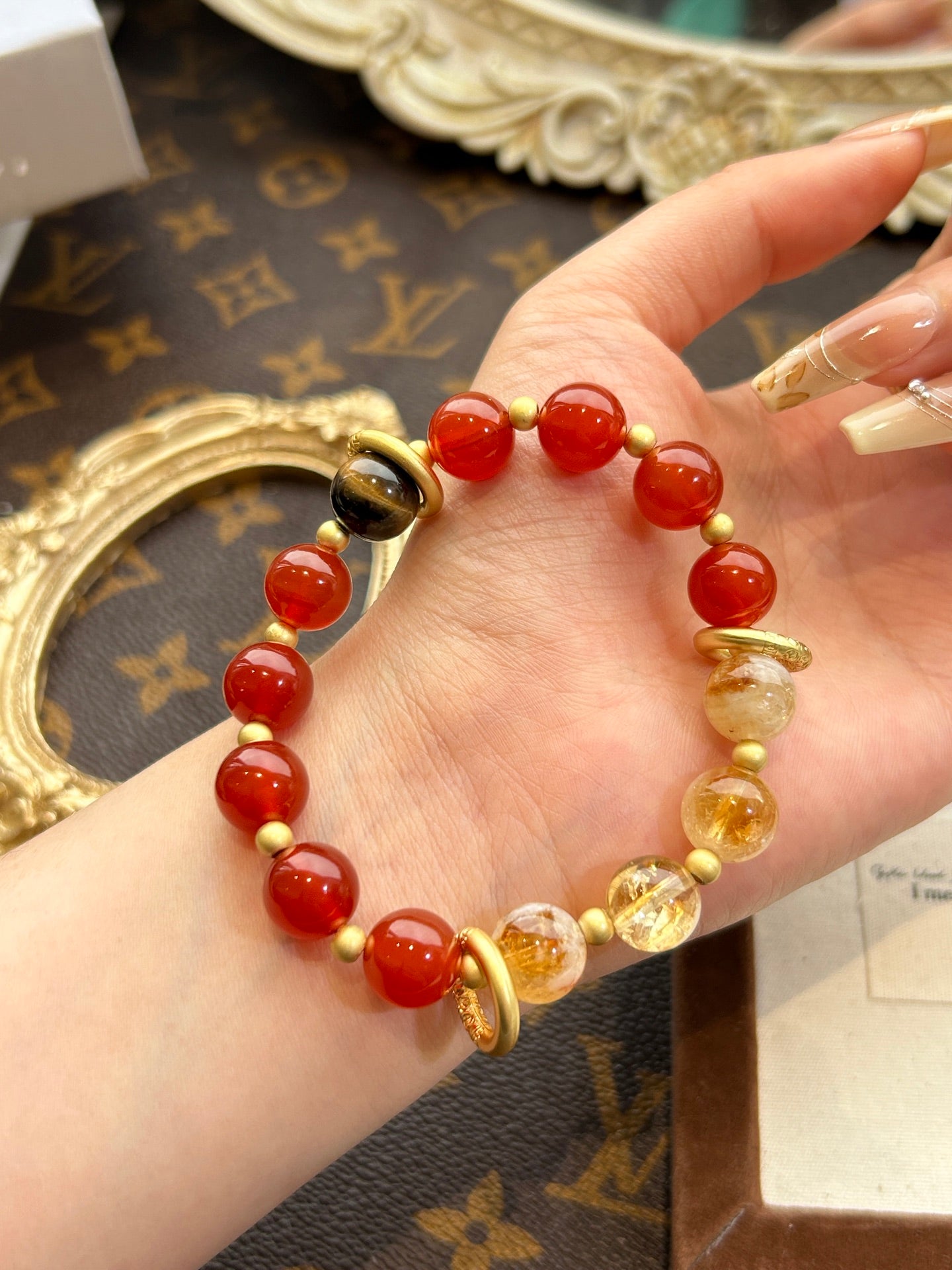 Carnelian & Citrine Bracelet