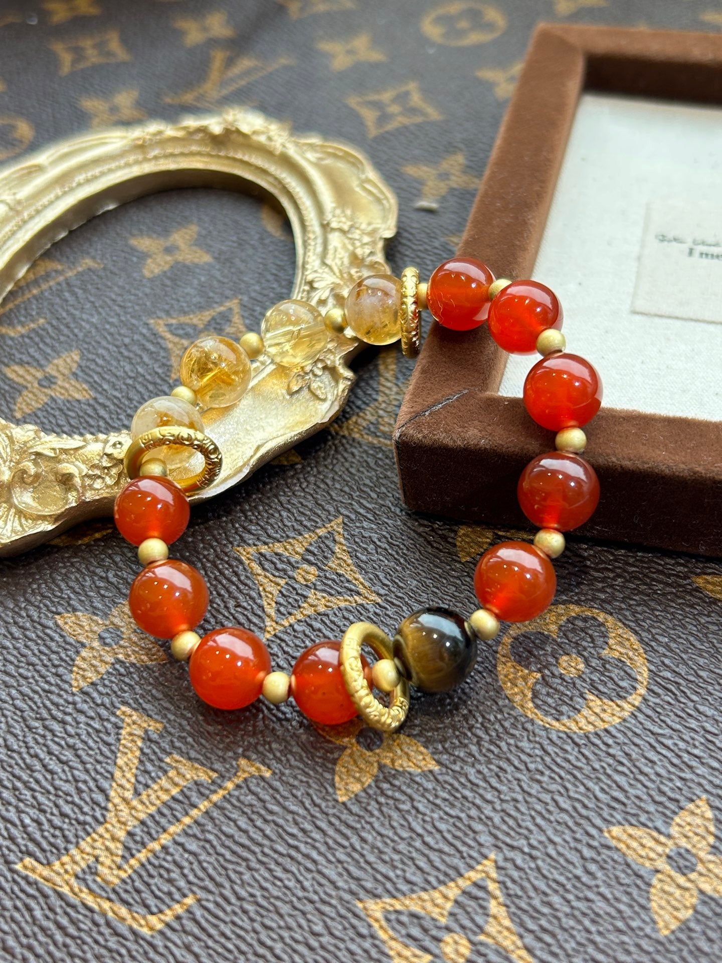 Carnelian & Citrine Bracelet