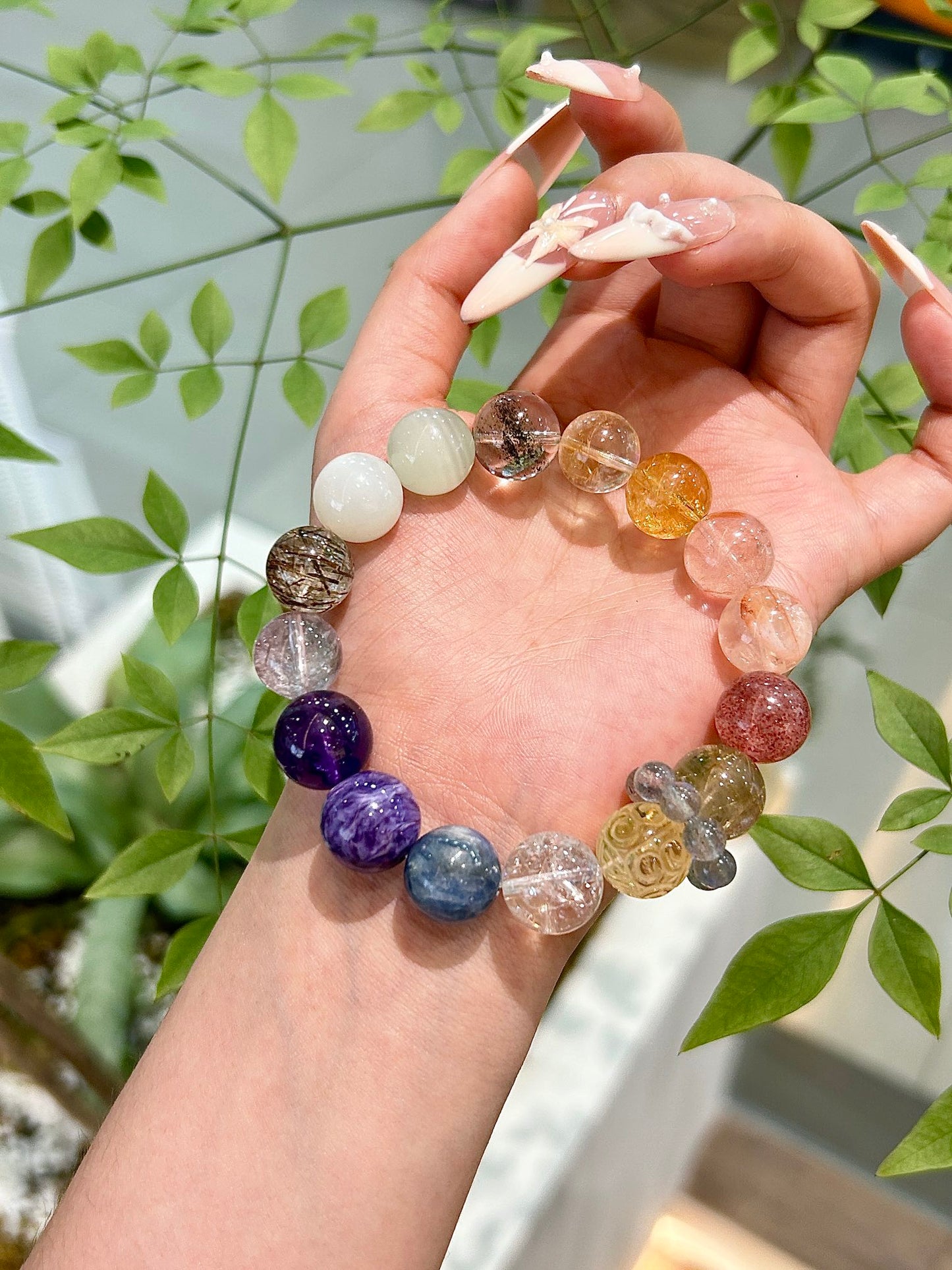 Rainbow Serenity Crystal Bracelet