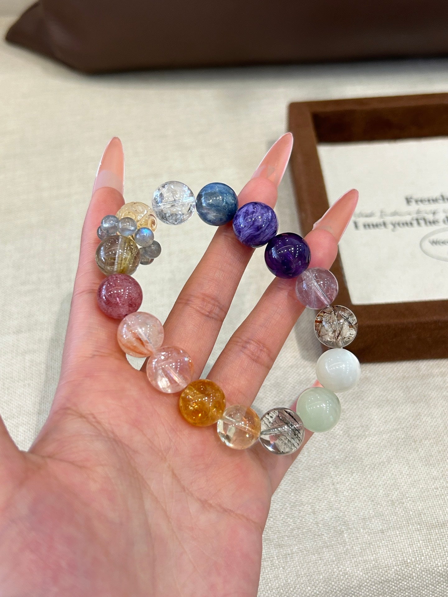Rainbow Serenity Crystal Bracelet