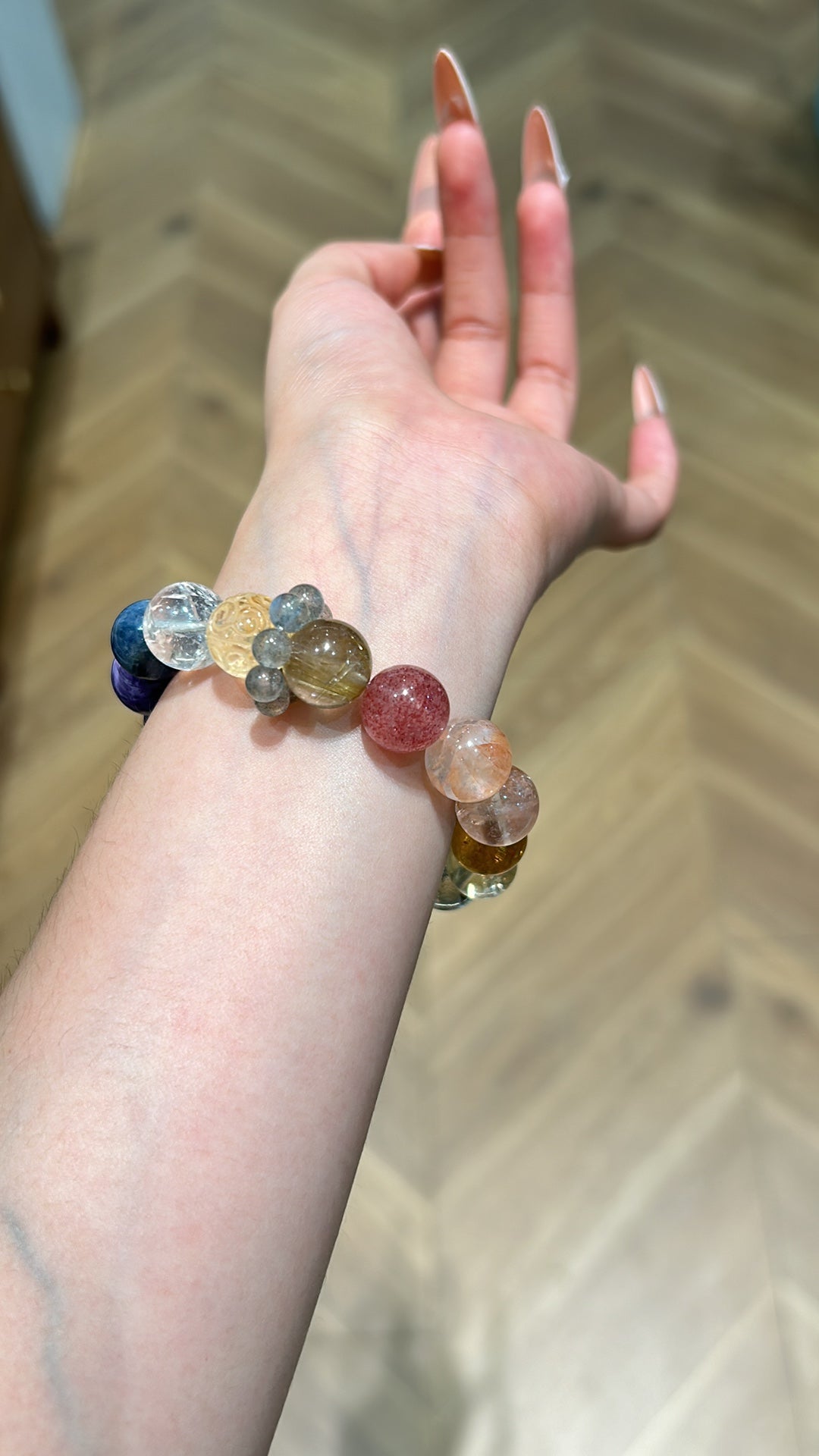 Rainbow Serenity Crystal Bracelet