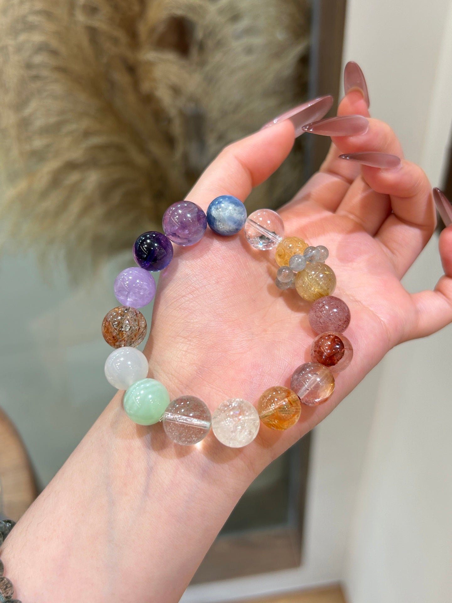Rainbow Serenity Crystal Bracelet