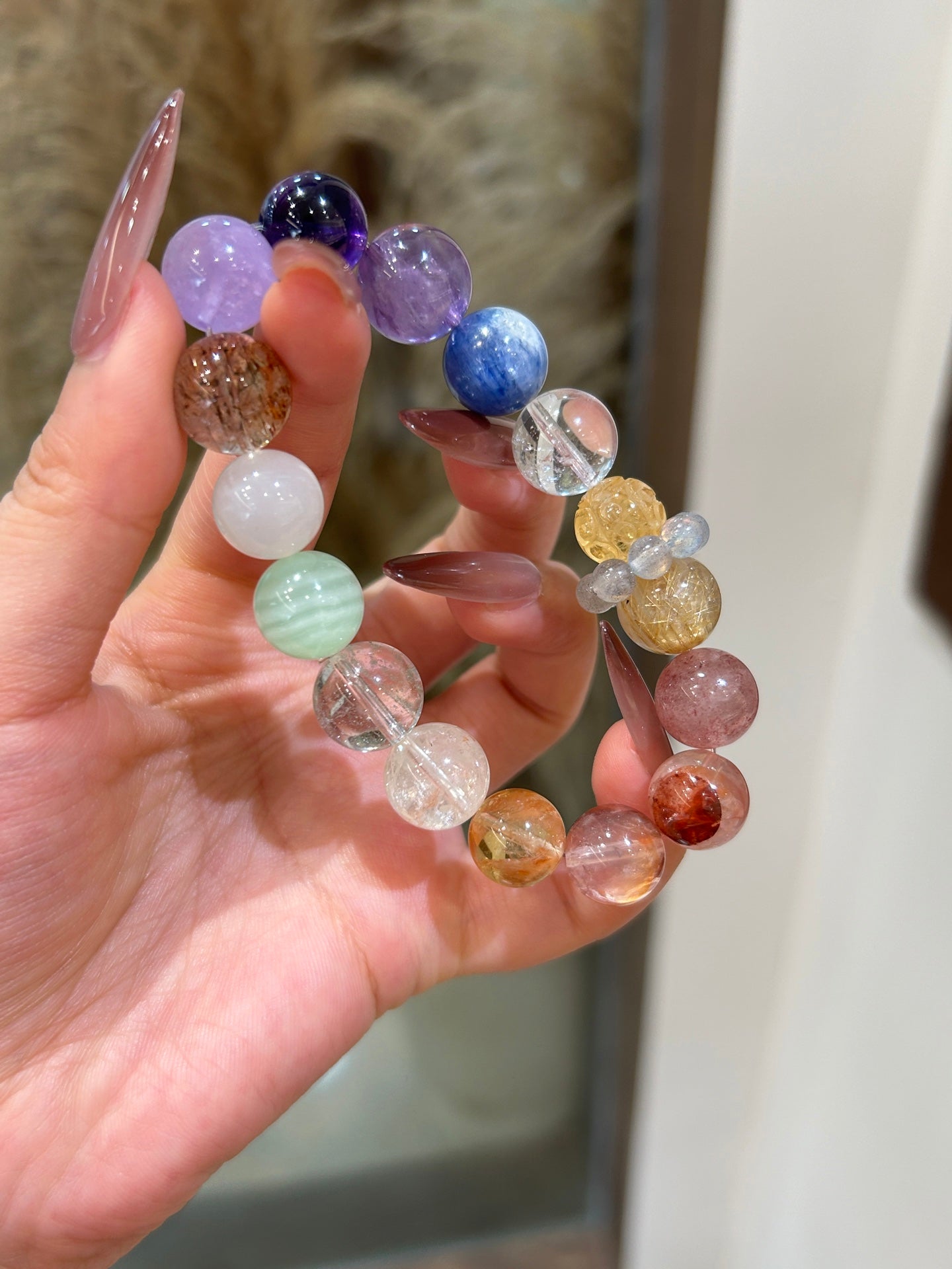 Rainbow Serenity Crystal Bracelet