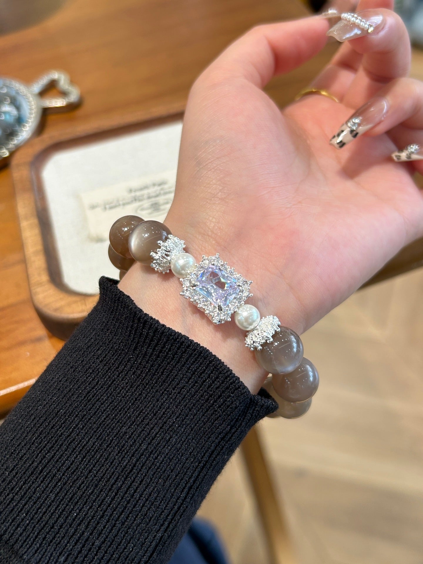 Gift-ready moonstone bracelet for women seeking clarity