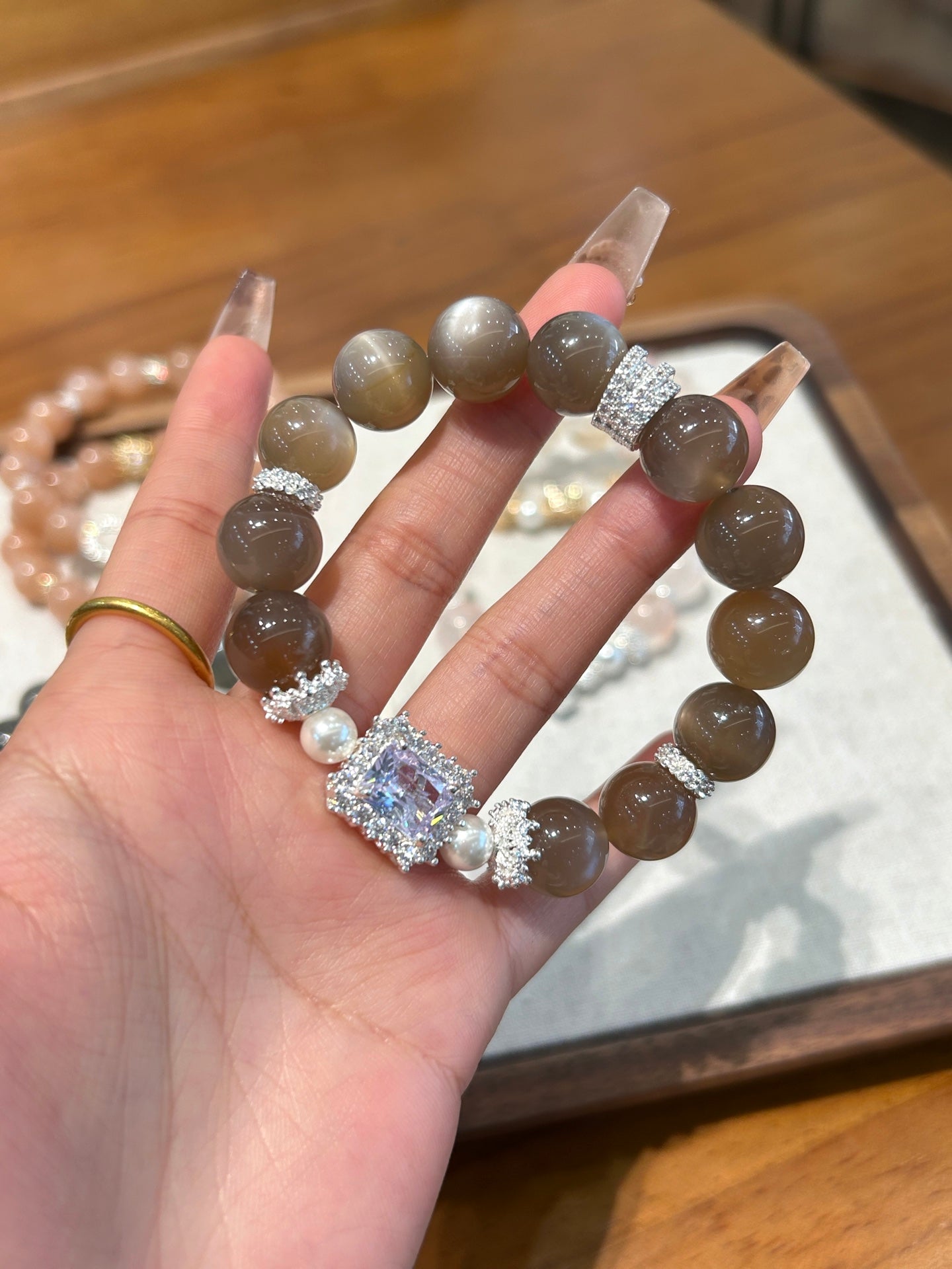 Healing crystal jewelry for intuition and spiritual calm