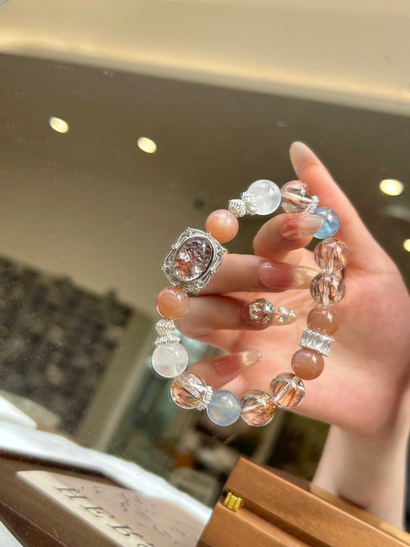 Empowered Clarity Crystal Bracelet – Fortune, Expression & Protection