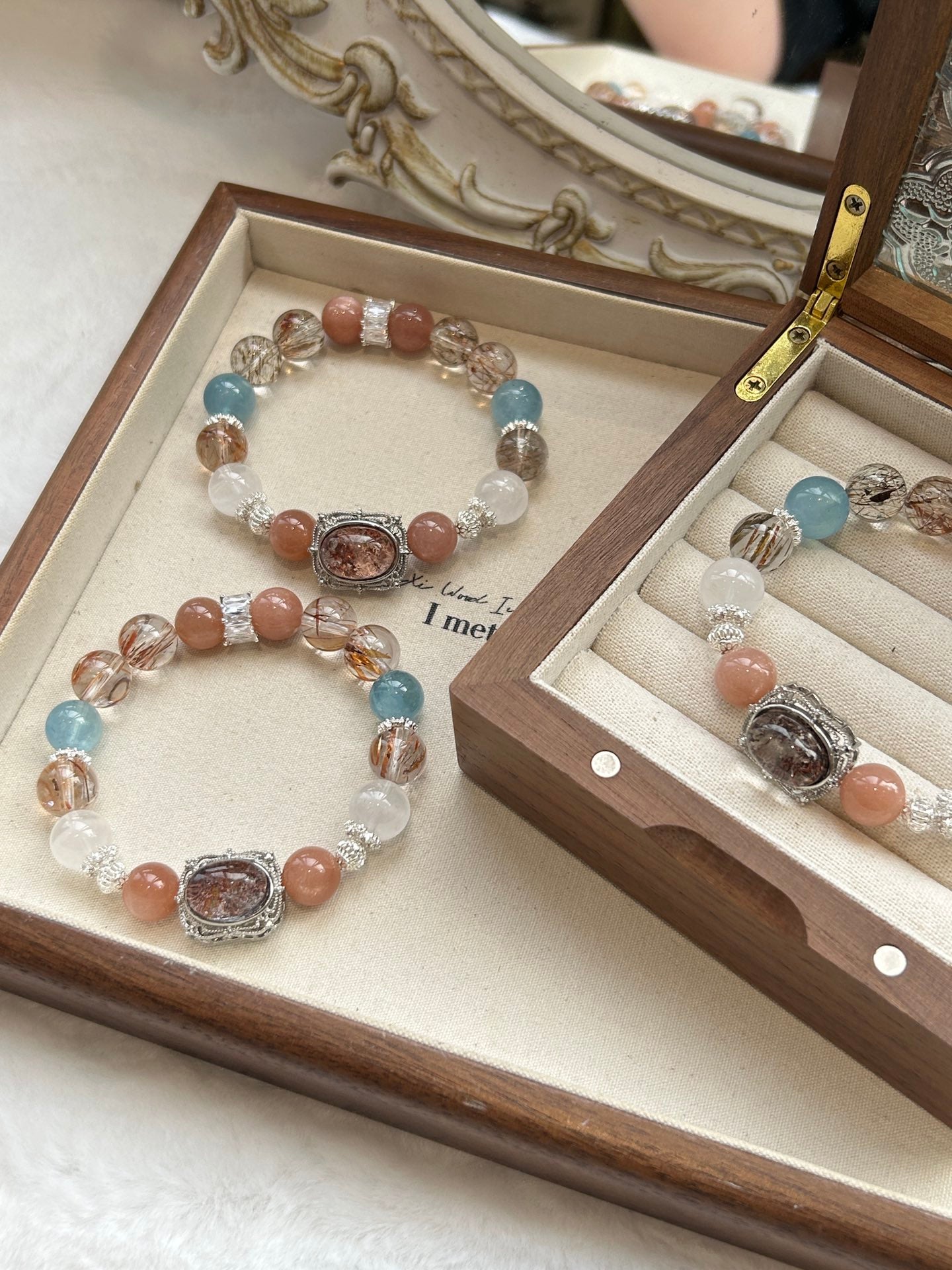Empowered Clarity Crystal Bracelet – Fortune, Expression & Protection