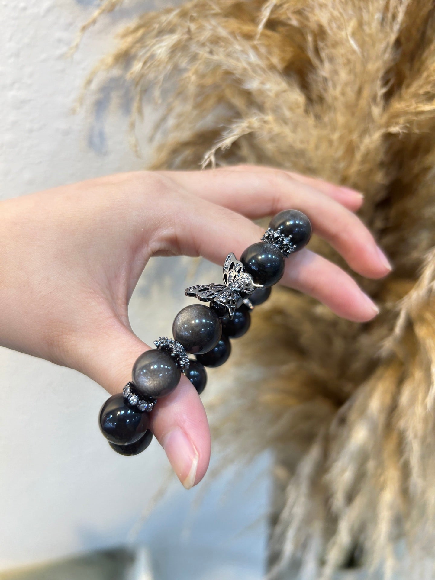 Shadow Grace Obsidian Bracelet – Energy, Wealth & Inner Balance