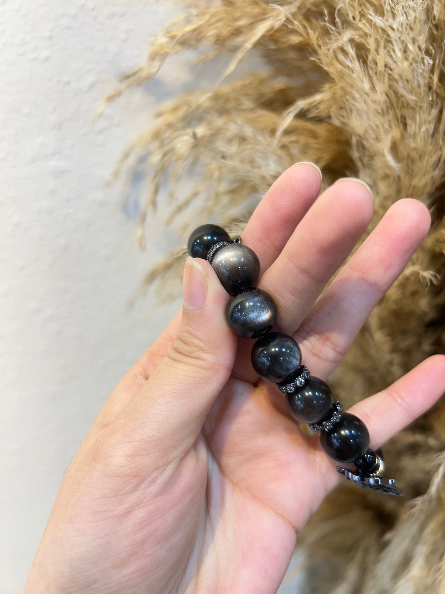 Shadow Grace Obsidian Bracelet – Energy, Wealth & Inner Balance