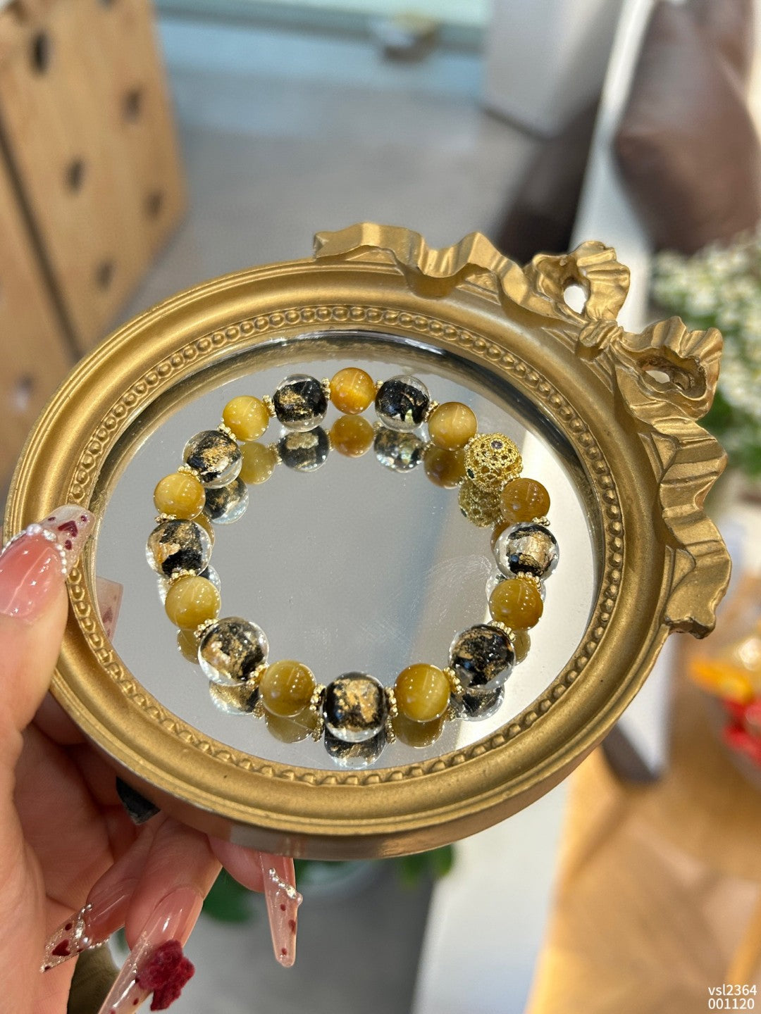 Yellow Tiger Eye and Citrine Bracelet