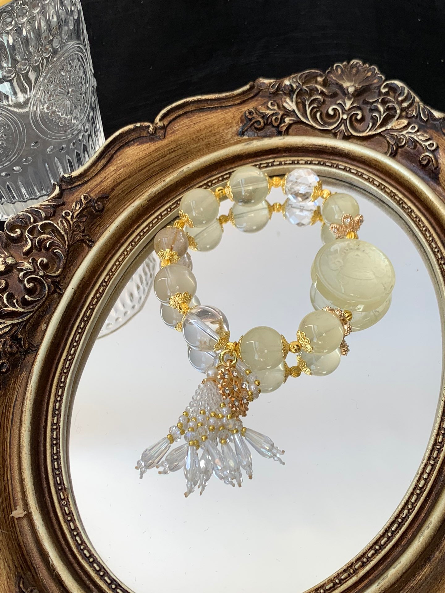 Citrine and Crystal Bracelet