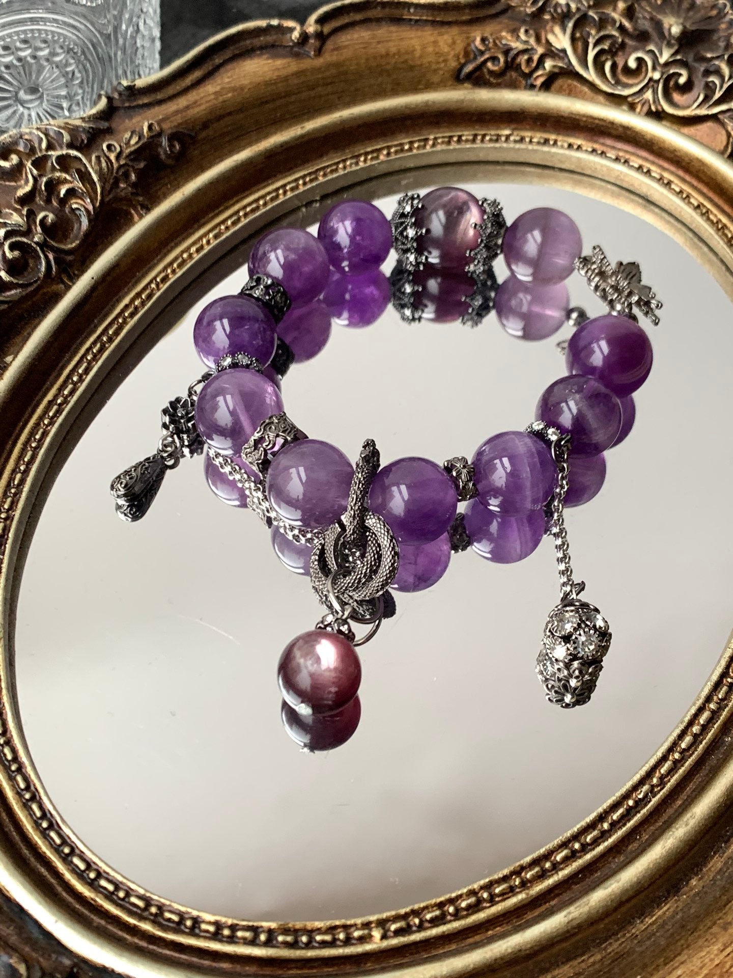 Amethyst Crystal Bracelet