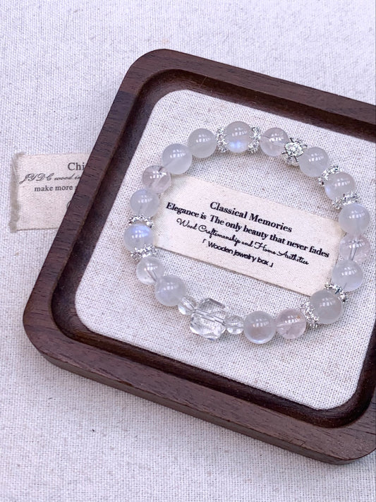 Blue Crystal Bracelet – Handmade Gemstone Jewelry for Healing & Energy