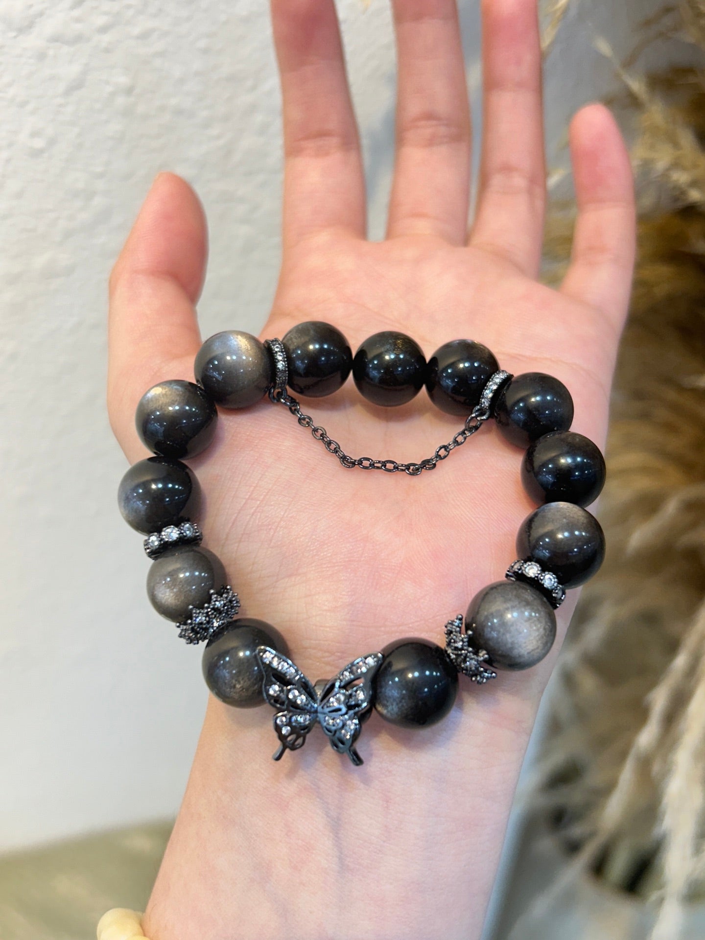 Shadow Grace Obsidian Bracelet – Energy, Wealth & Inner Balance