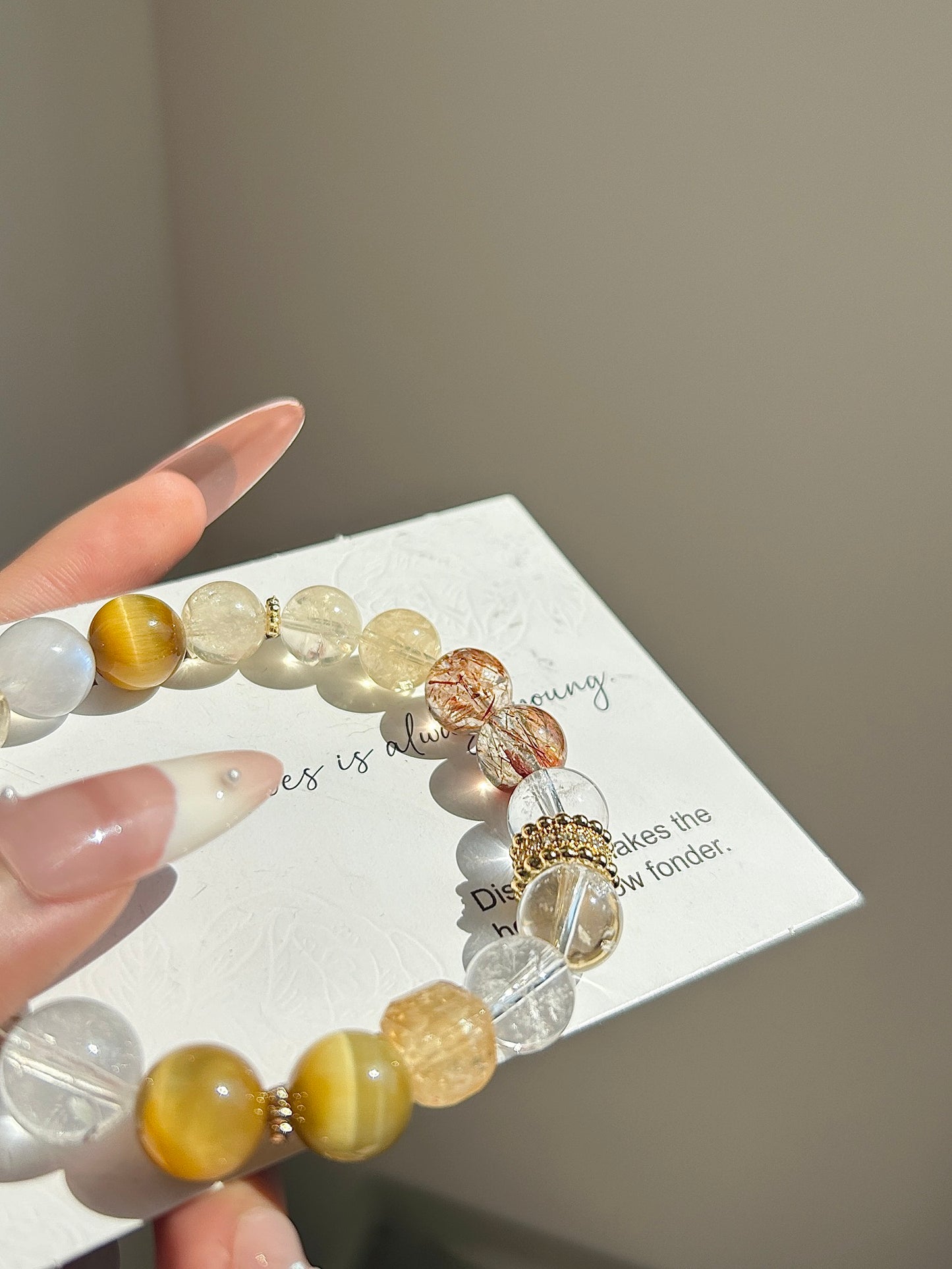 Golden Fortune Multistone Bracelet – Wealth, Wisdom & Career Boost